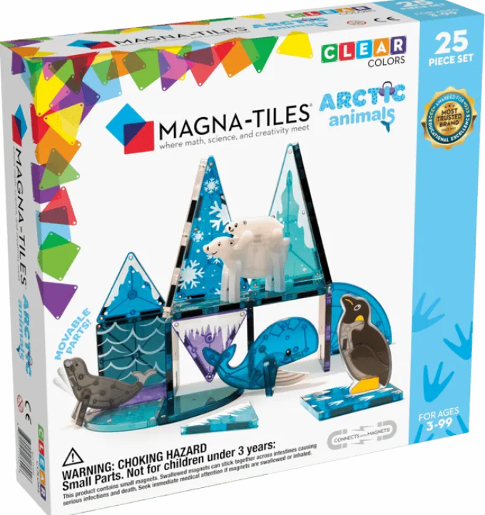 Magna-Tiles | Arktiske dyr, 25 stk