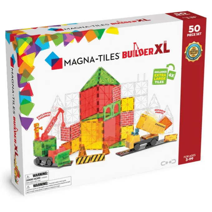 Magna-Tiles | Builder XL, 50 stk