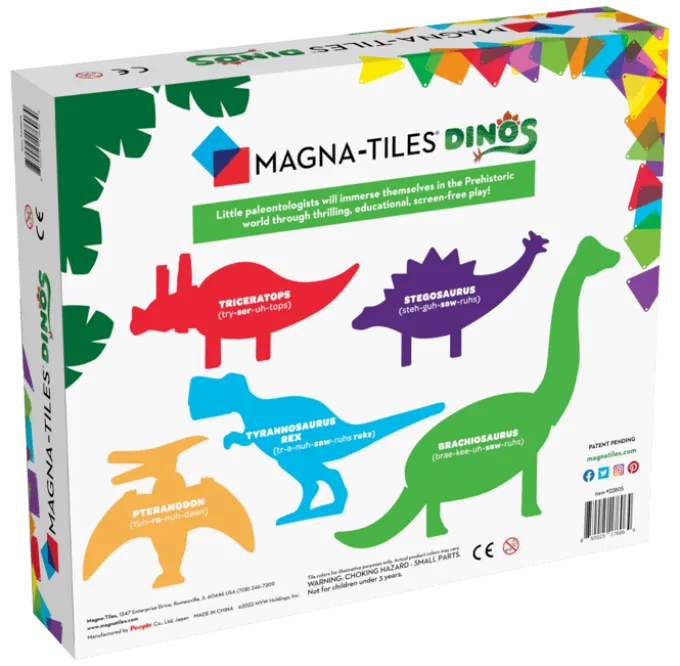 Magna-Tiles | Dinosaurer, 5 stk