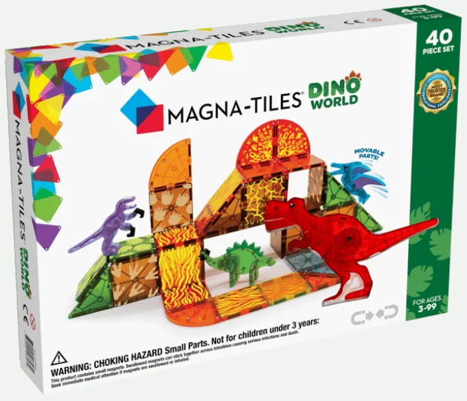 Magna-Tiles | Dino World, 40 stk
