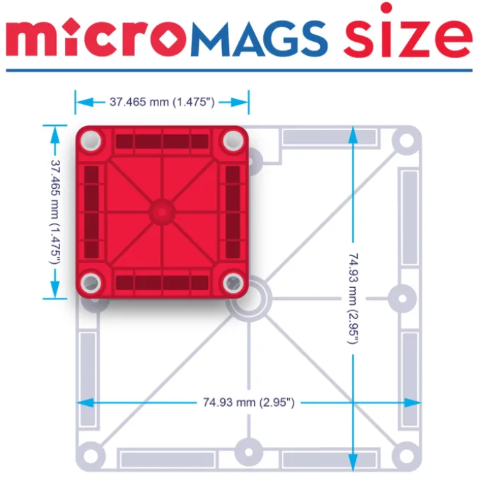 Magna-Tiles | microMAGS Deluxe, 70 stk