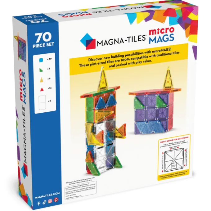 Magna-Tiles | microMAGS Deluxe, 70 stk