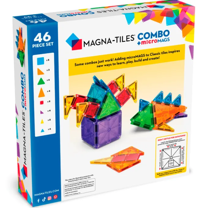 Magna-Tiles | microMAGS kombi, 46 stk