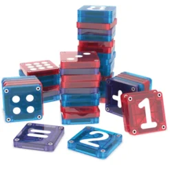 Magna-Tiles | microMAGS Learn Numbers, 56 stk.