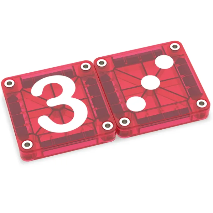 Magna-Tiles | microMAGS Learn Numbers, 56 stk.