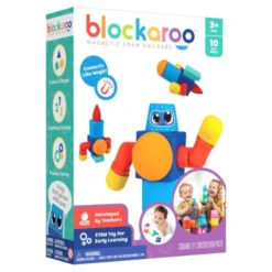 Magnetklosser i skum - Robot, 10 stk.