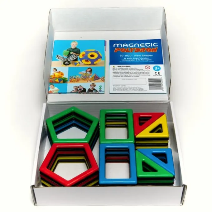 MAG Polydron | Set m. ekstra figurer | 48 deler