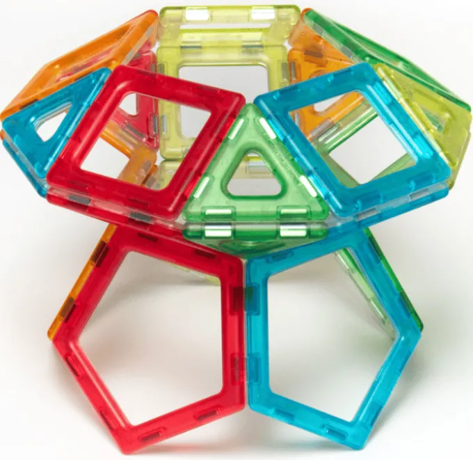 MAG Polydron | Transparent | 100 deler