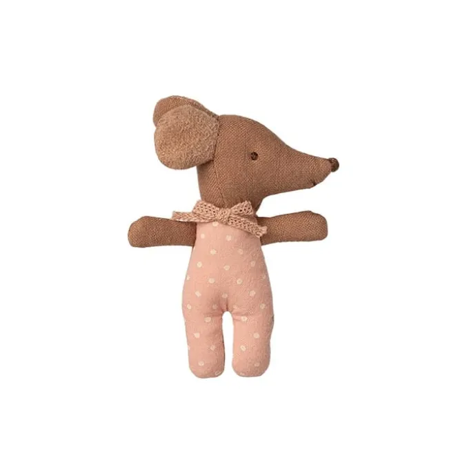 Maileg babymus, Rosa - I fyrstikkeske