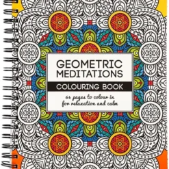 Malebok Mindfulness - Geometrisk, 64 sider