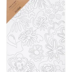 Malerlerret 24 x 30 cm - Blomster