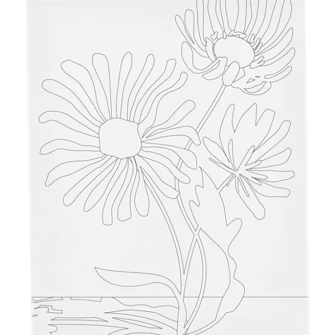 Malerlerret 24 x 30 cm - En blomst vokser
