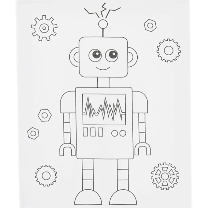 Malerlerret 24 x 30 cm - Robot