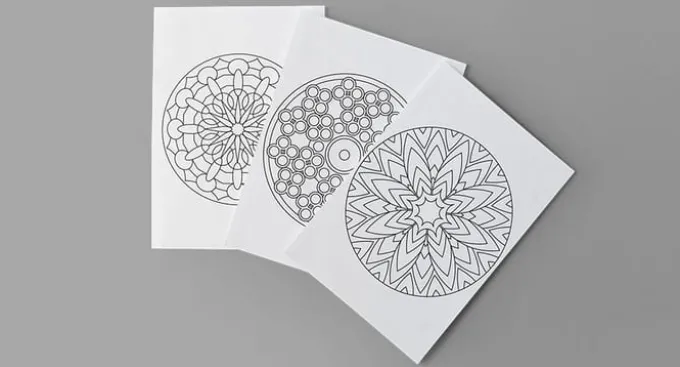 Mandalas malebog - Den fantastiske