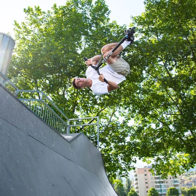 Micro Ramp stuntsparkesykkel - Svart