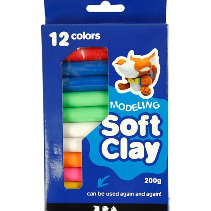 Modellervoks Soft Clay - Farvemiks, 200 gr.