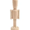 Nøtteknekker i tre - H: 18 cm
