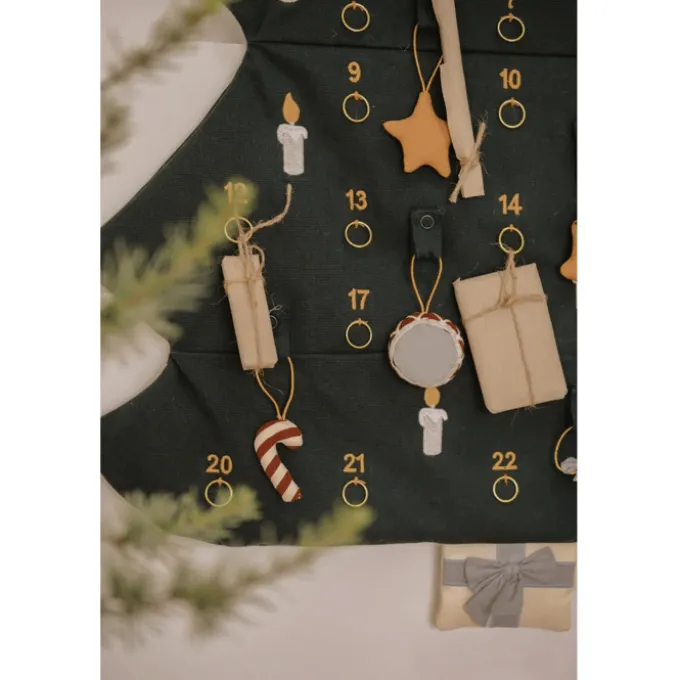 1-24 pakkekalender m. ringer til oppheng - Juletre