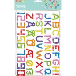 Perleplate, midi - Bokstaver og tall