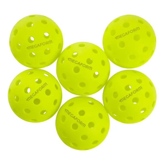 Pickleball-baller for utendørs bruk, 6 stk.