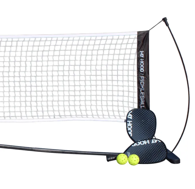 Pickleballsett inkl. nett - Svart