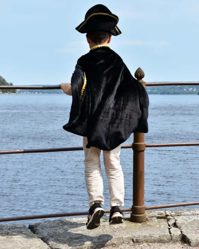 Pirat (kappe + hatt), str. 3-8 år