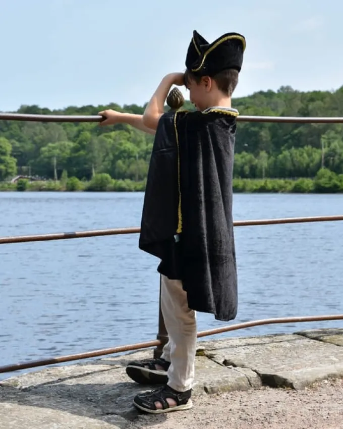 Pirat (kappe + hatt), str. 3-8 år