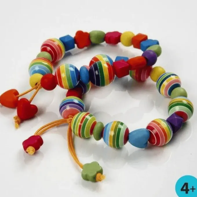 Plastperler - Figurmiks hjerter/stjerner, 65 gr.