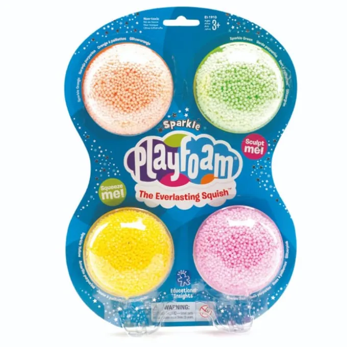 Playfoam 4-pakning - Glitter