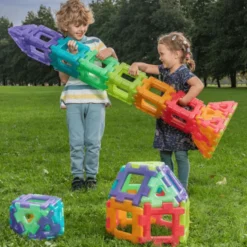 Polydron Large - Gjennomsiktig, 60 deler