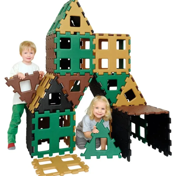 Polydron XL - Natur, 36 deler