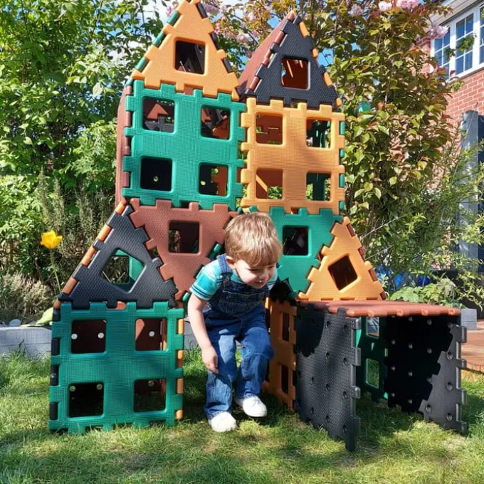 Polydron XL - Natur, 36 deler