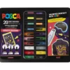 Posca-tusjer i etui – Groovy colours, 20 stk.