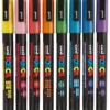 Posca tusjer PC-3M - Glitter, 8 stk.