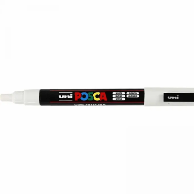 Posca tusj PC-3M - Hvit, 1 stk.