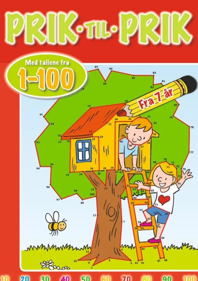 Prikk til prikk 1-100 - Trehus