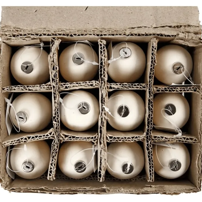 Påskeegg i terrakotta til oppheng, 12 stk