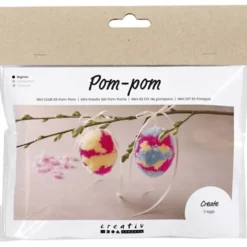 Påskepose - Lag pompong påskeegg, 2 stk