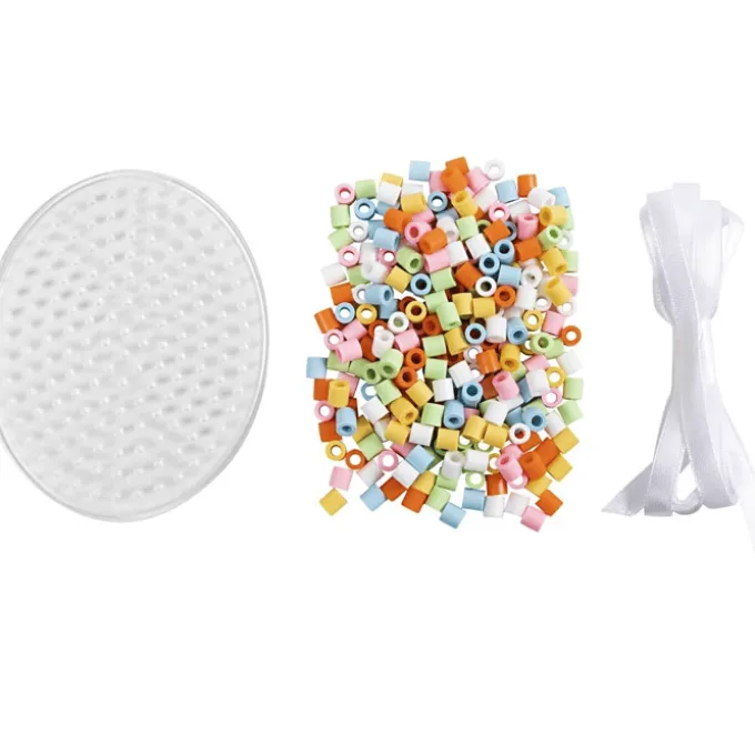 Påskepose - Lag påskeegg av rørperler, 4 stk.