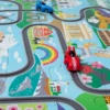 Puslespill, 48 brikker - Jorden rundt, m. 2 biler