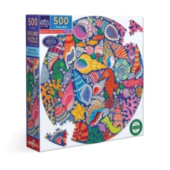 Puslespill 500 brikker - Sjøhest, skjell & korall