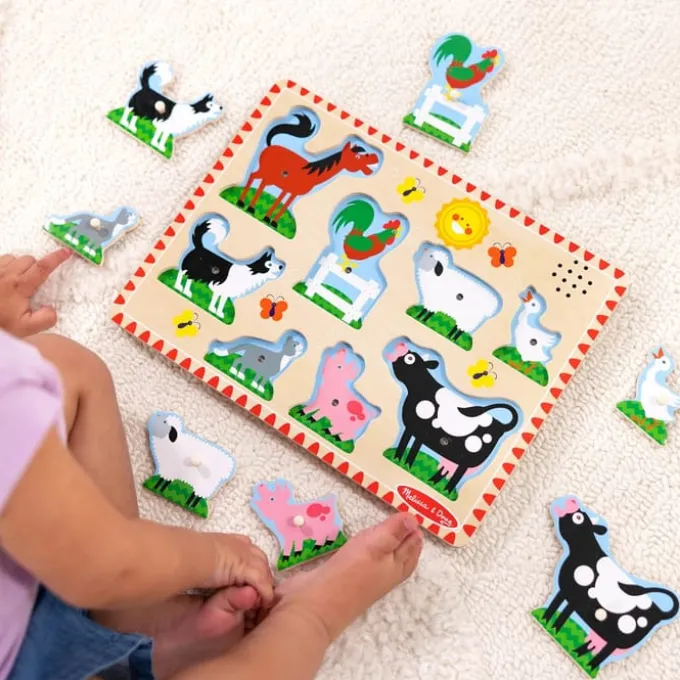 Puslespill med lyd - Bondegårdsdyr