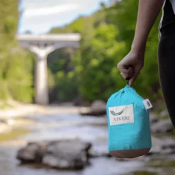 Reisehengekøye dobbel (nylon) - Turkis