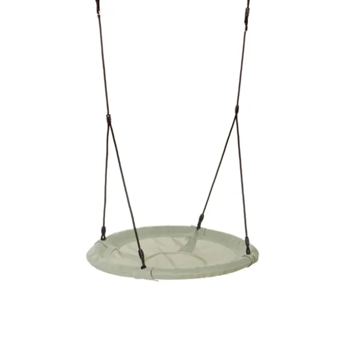 Rundhuske Ø100 cm - Salviegrønn (svart tau)