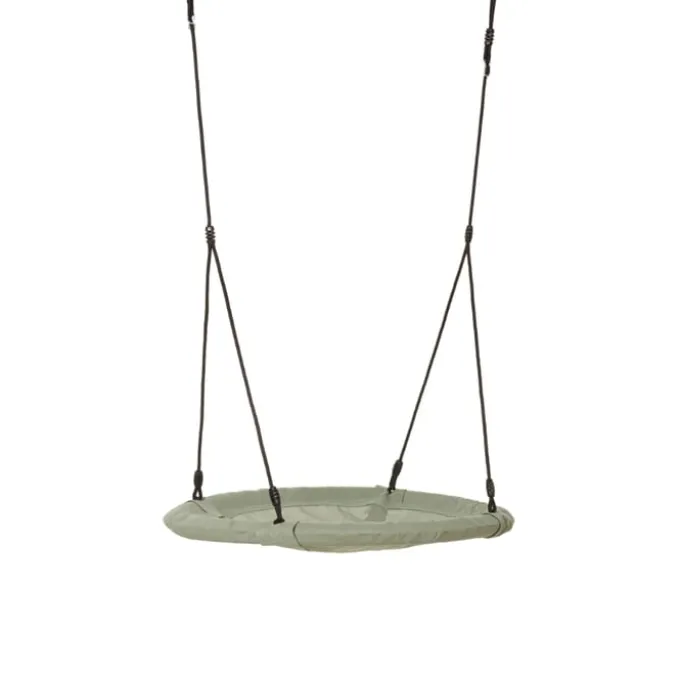 Rundhuske Ø100 cm - Salviegrønn (svart tau)