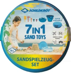 Sandlek - Bøttesett i 7 deler - Blå