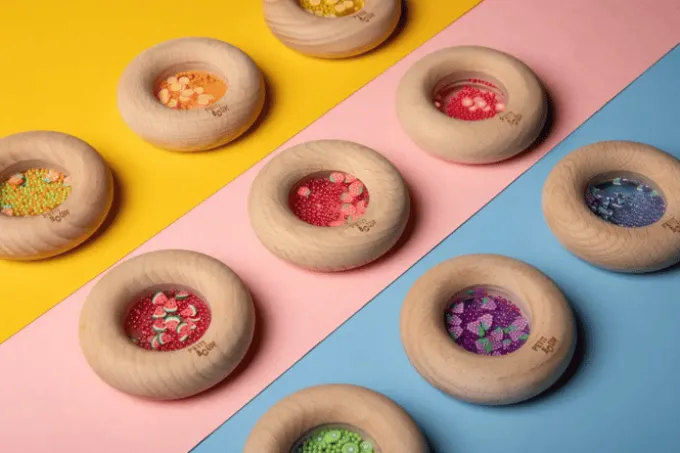 Sansedonut Ø7 cm - Appelsiner
