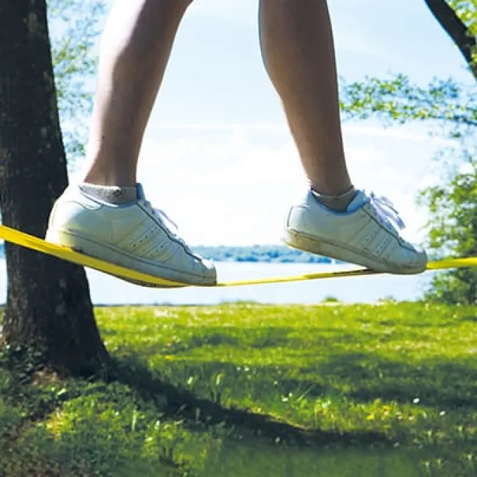Schildkröt Slackline - Inkl. hjelpeline