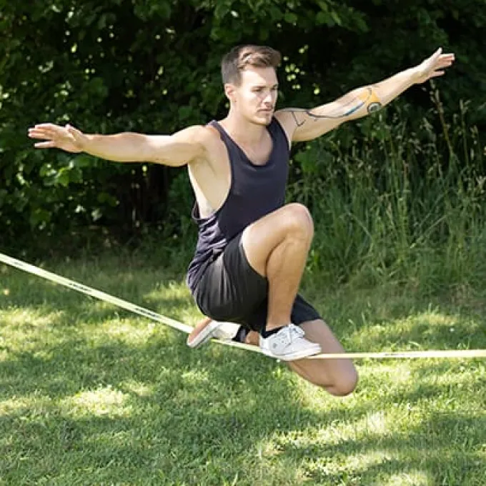 Schildkröt Slackline - Inkl. hjelpeline