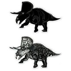 Scratch klistremerker - Dinosaurer, 4 stk.